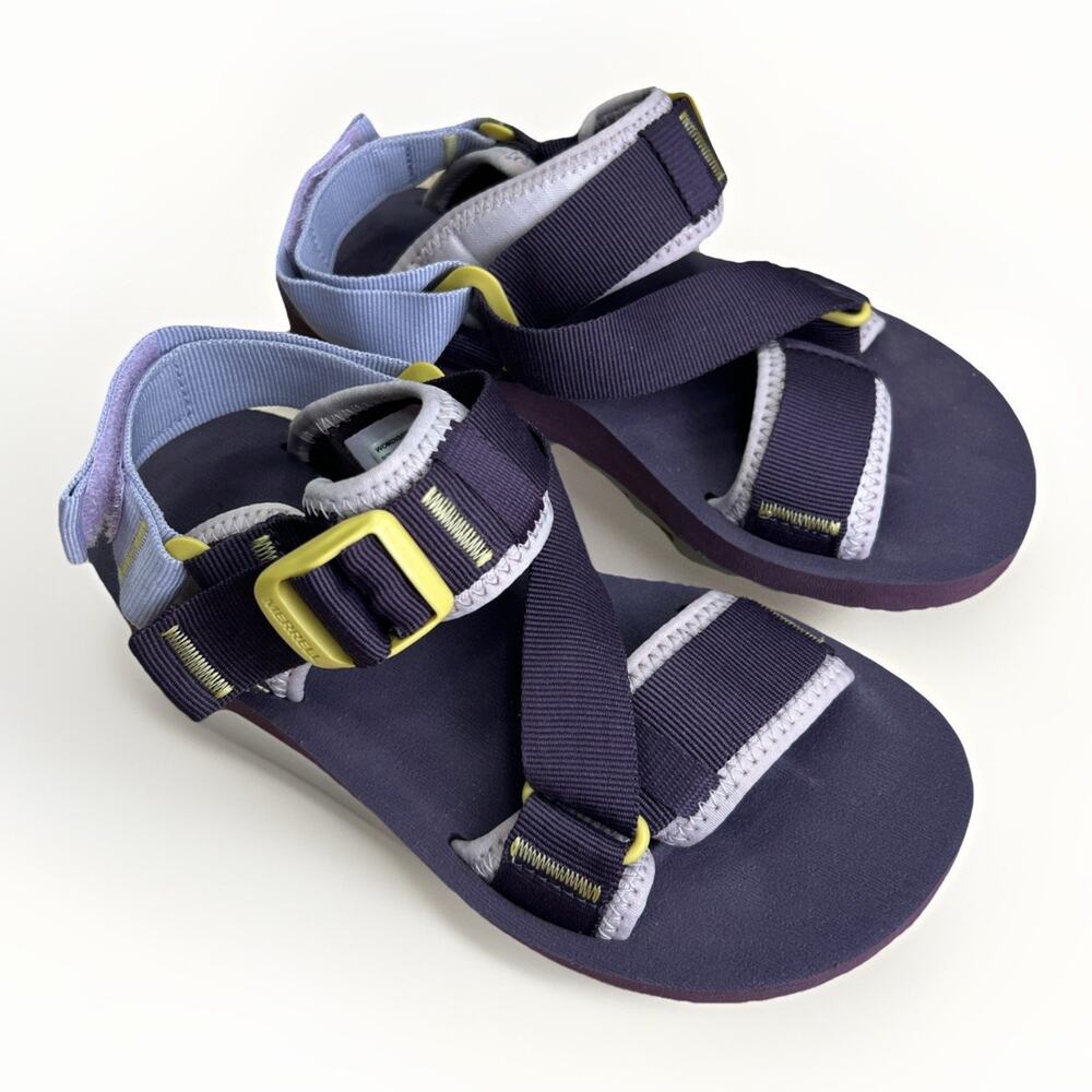 Merrell Womens 6 Purple Sport Sandals Adjustable Strap Hiking Outdoor Comfort